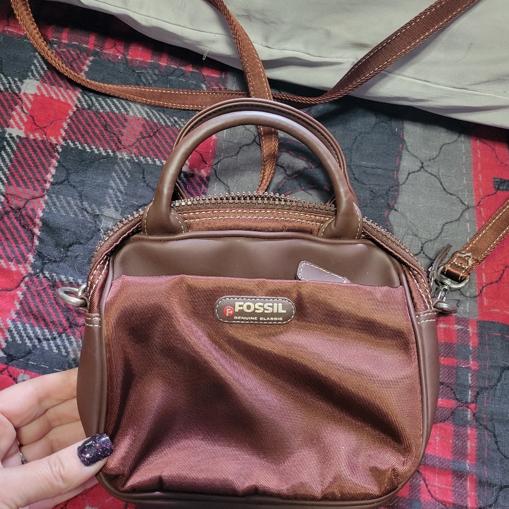 Fossil Women's Mini Bag in Rich Brown